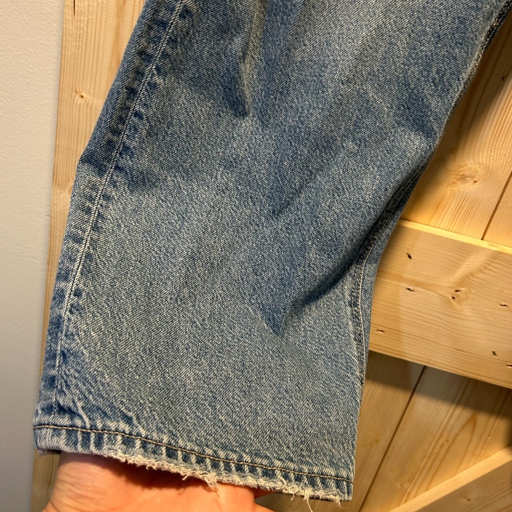 American Eagle Outfitters Dark Blue Curvy Denim Jeans Curvy 90’s straight - Picture 3 of 8